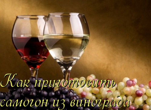 самогон из винограда